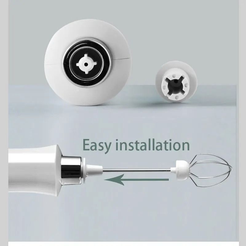 3 in 1 Rechargeable Electric Milk Frother Handheld Coffee Mixer