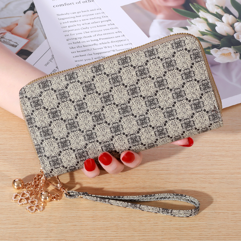 Faux Leather Large Capacity Wallet, Casual Multifunctional Zipper Clutch, Casual Multifunctional Clutch Bag