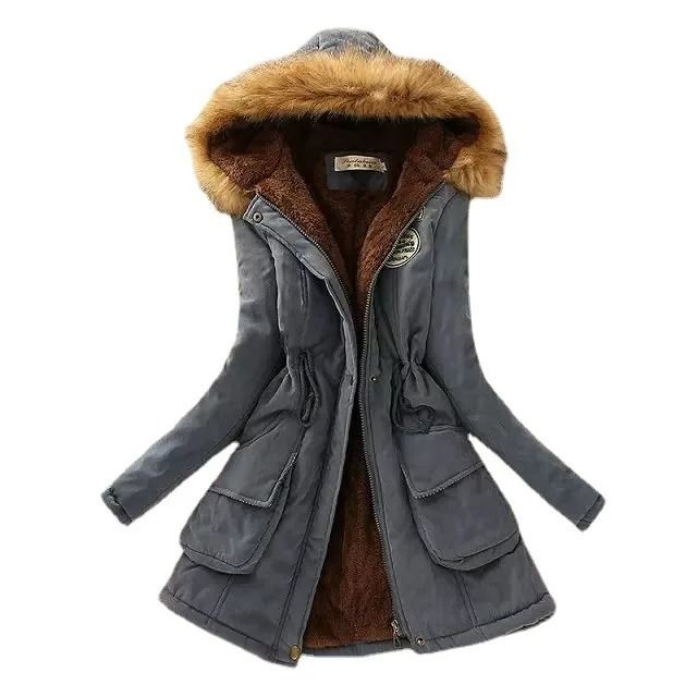 Womens Cotton Padded Hooded Winter Jacket