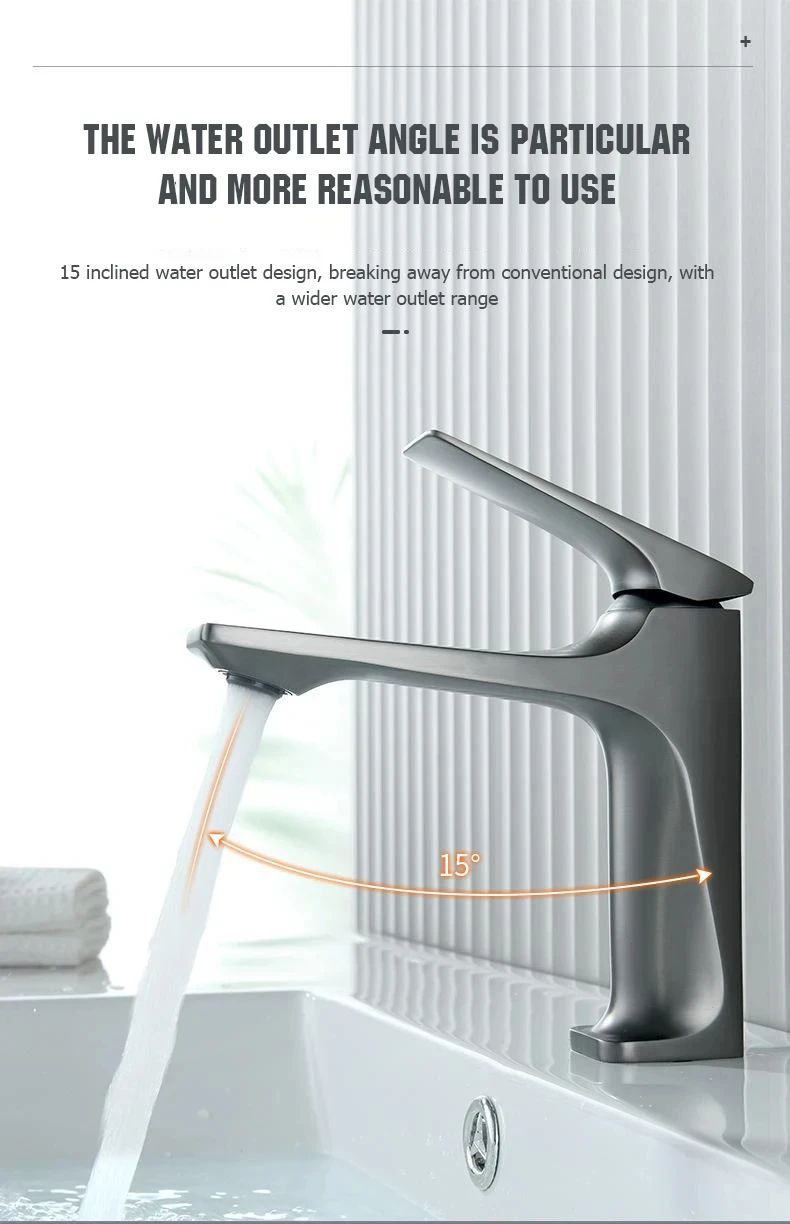 Modern Brass Mixer Bathroom Sink Faucet