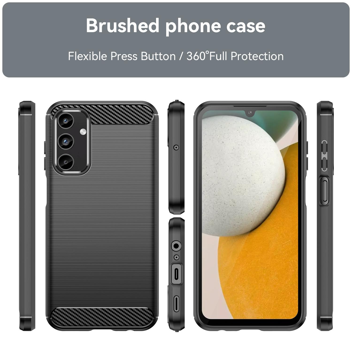 Premium Samsung Galaxy phone case, Carbon Fiber Texture TPU protective case