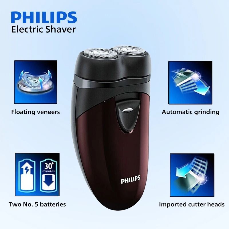 Philips PQ206 Electric Shaver with Floating Double Blades