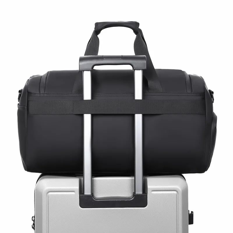 Large Capacity Gym Travel Duffel Bag with Shoe Compartment
