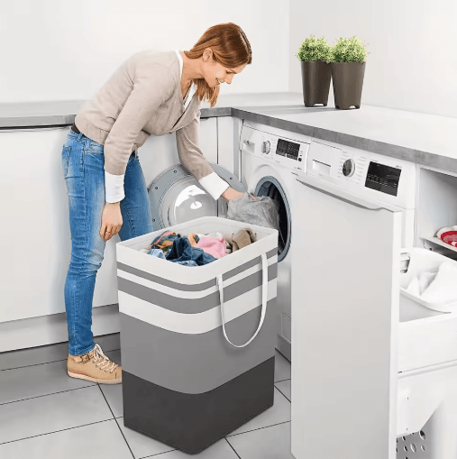 75L Large Laundry Basket Durable Clothes Hamper with Handles for Home Dorm and Hotel Use