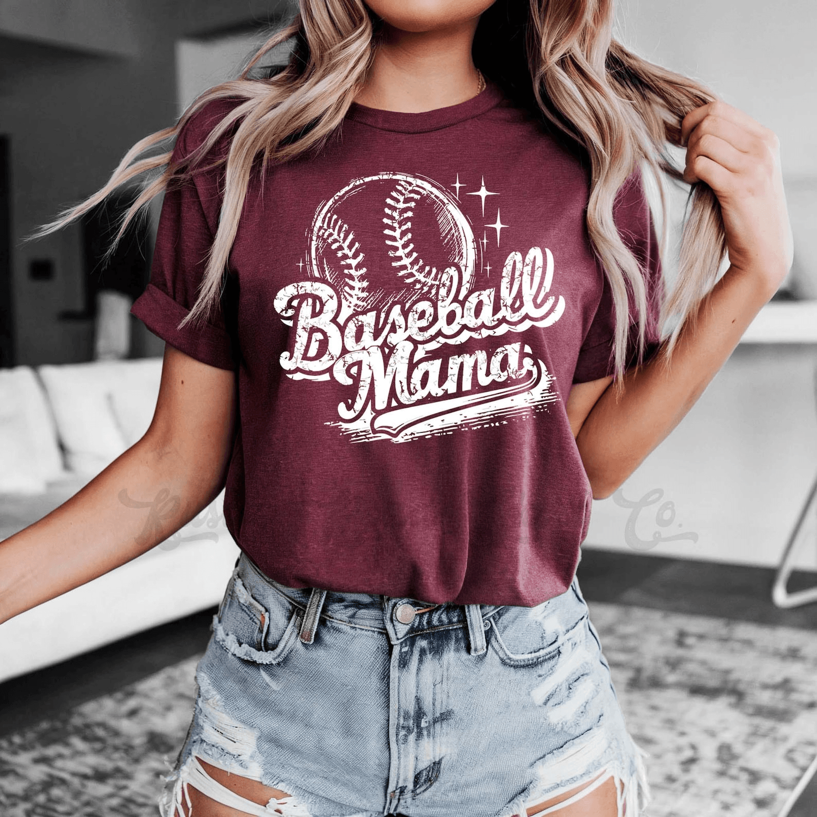 Retro Baseball Mom Bella Canvas Shirt Game Day Tee