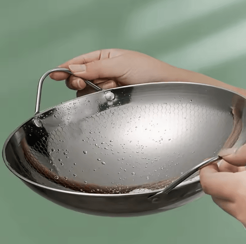 11-Inch Stainless Steel Honeycomb Non-Stick Skillet with Handle