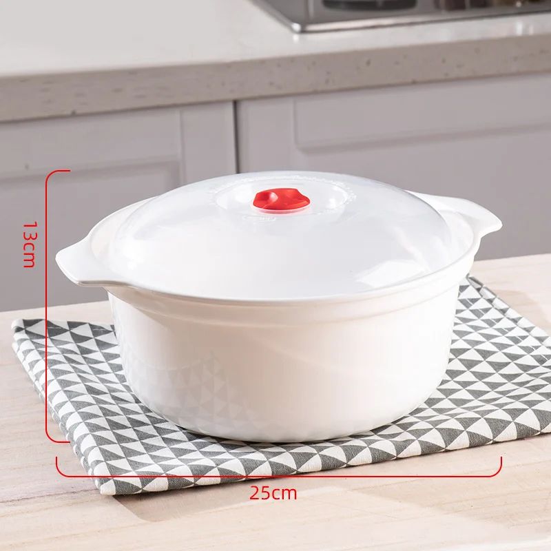 GIANXI Microwave Oven Special Box Heated Soup Pot, Steam Rice & Buns with Lid, Eco-friendly Food Grade Kitchen Tool
