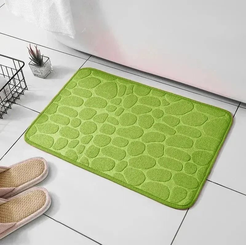 Embossed Pebble Fiber Carpet | Anti-Slip Bathroom & Living Room Mat