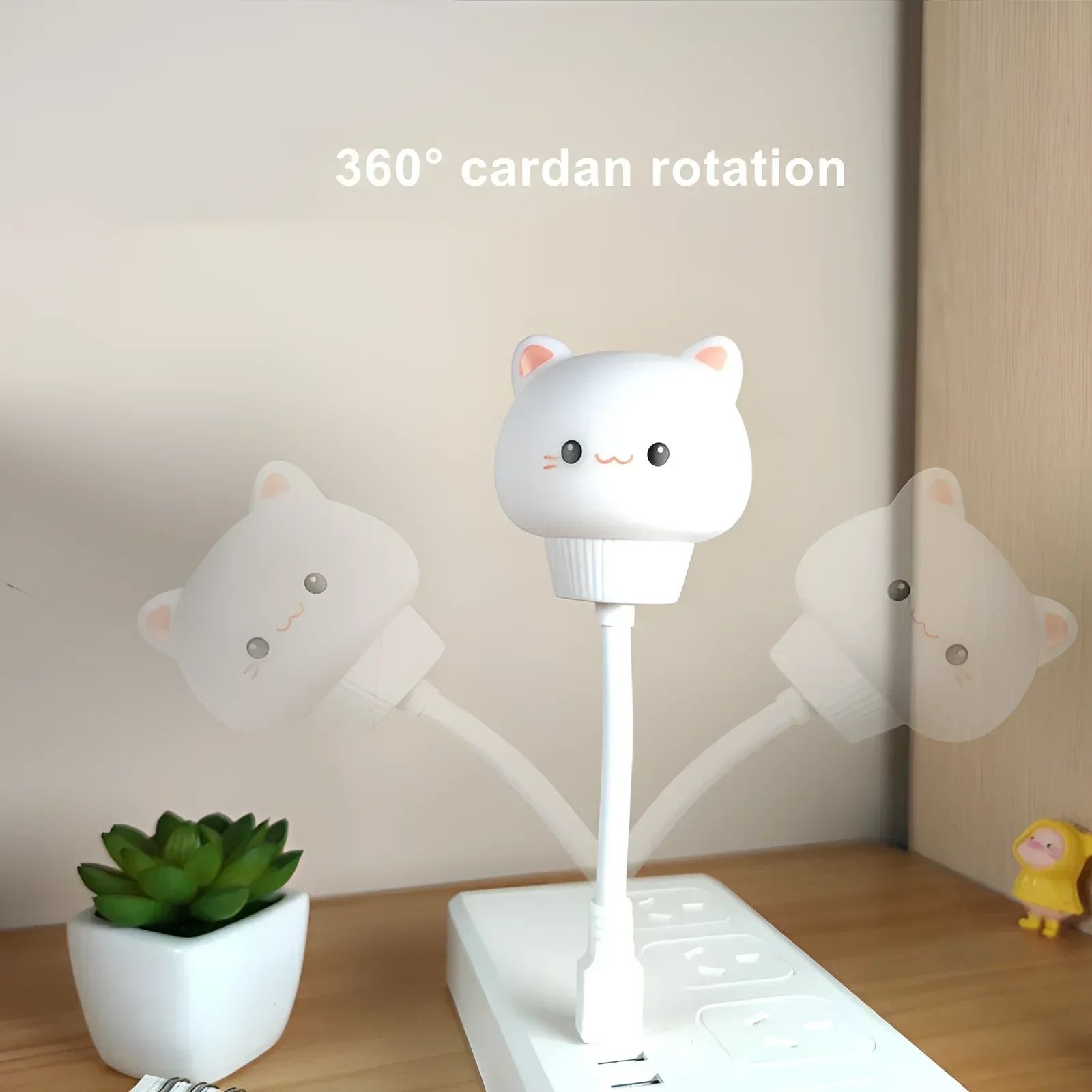 Cute Cartoon Voice Control LED Night Light