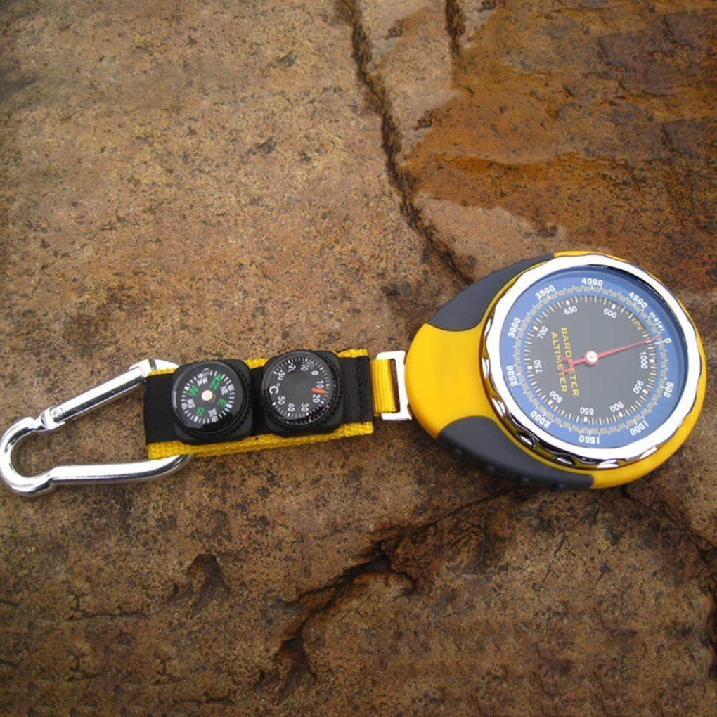 Handheld Altimeter & Barometer  Waterproof Hiking Compass & Survival Tool