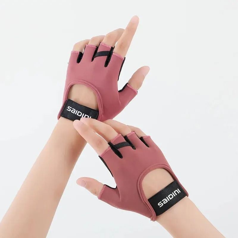 Womens Half-Finger Sports Gloves – Anti-Slip & Shock-Absorbing Fitness Gear