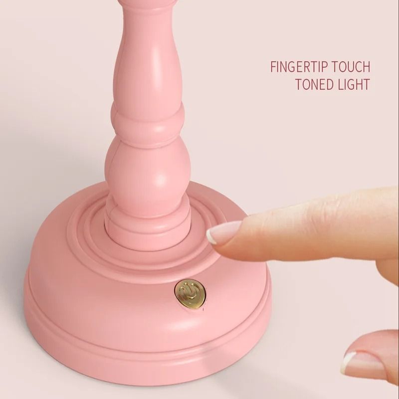 Mini Retro LED Desk Lamp with USB Rechargeable Touch Control