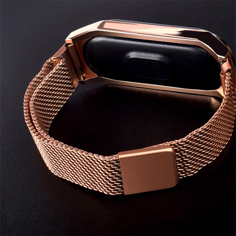 Women's Digital LED Touch Watch with Magnetic Strap and Daily Waterproof Design