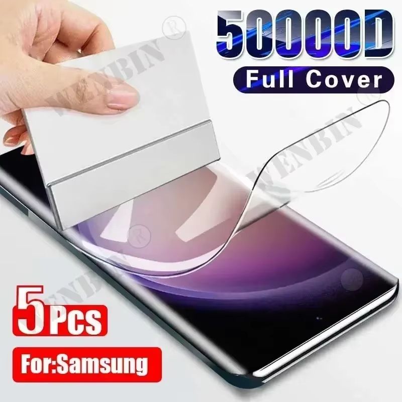 5-Piece Hydrogel Full-Cover Screen Protector for Samsung Galaxy S and A Series