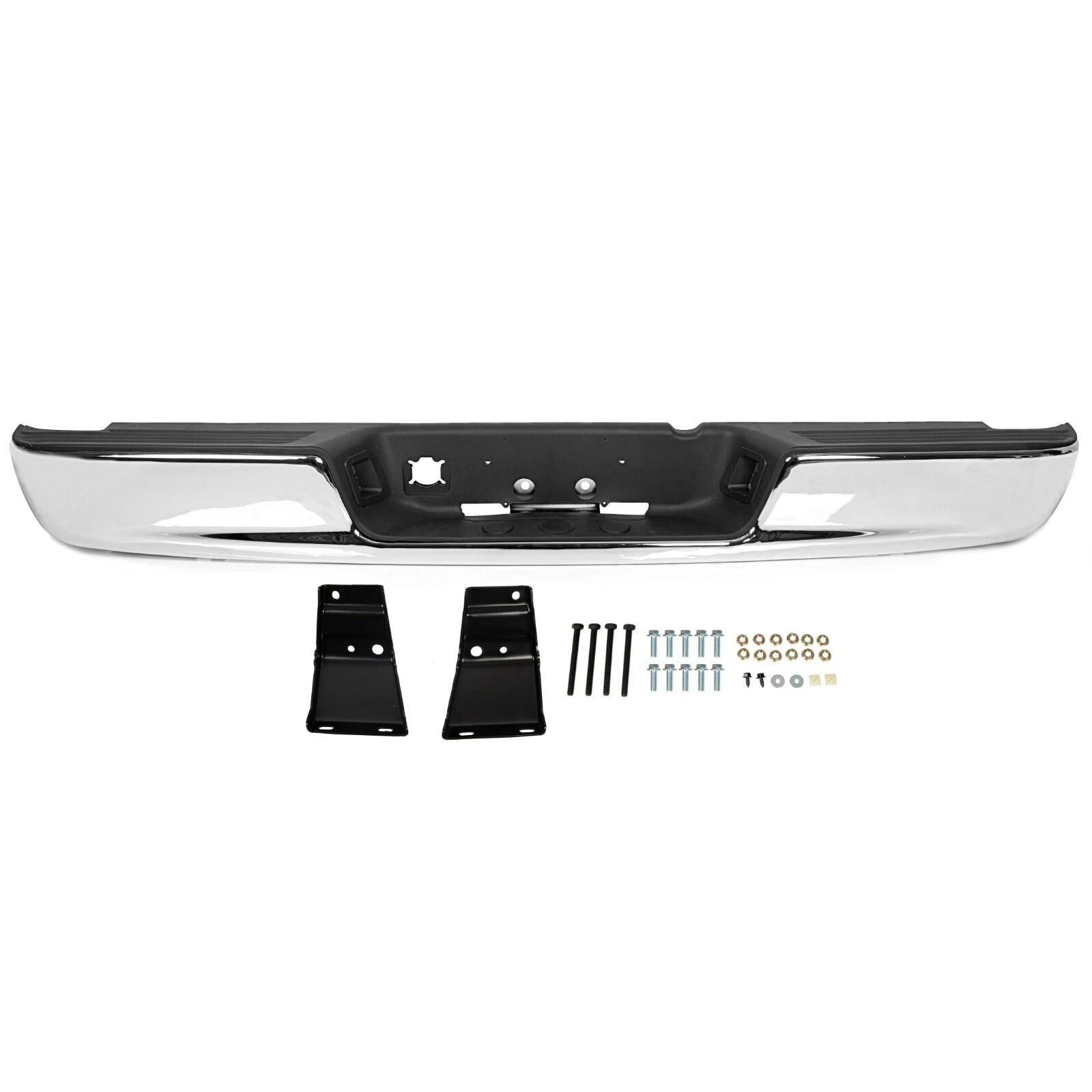 04-08 Dodge RAM 1500 2500 3500 HD Chrome Rear Step Bumper Assembly Heavy-Duty Steel Replacement