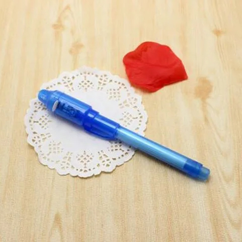 Invisible Ink Pen Spy Pen with UV Light – Secret Message Marker for Kids' Party Favors, Treasure Hunts & Gifts