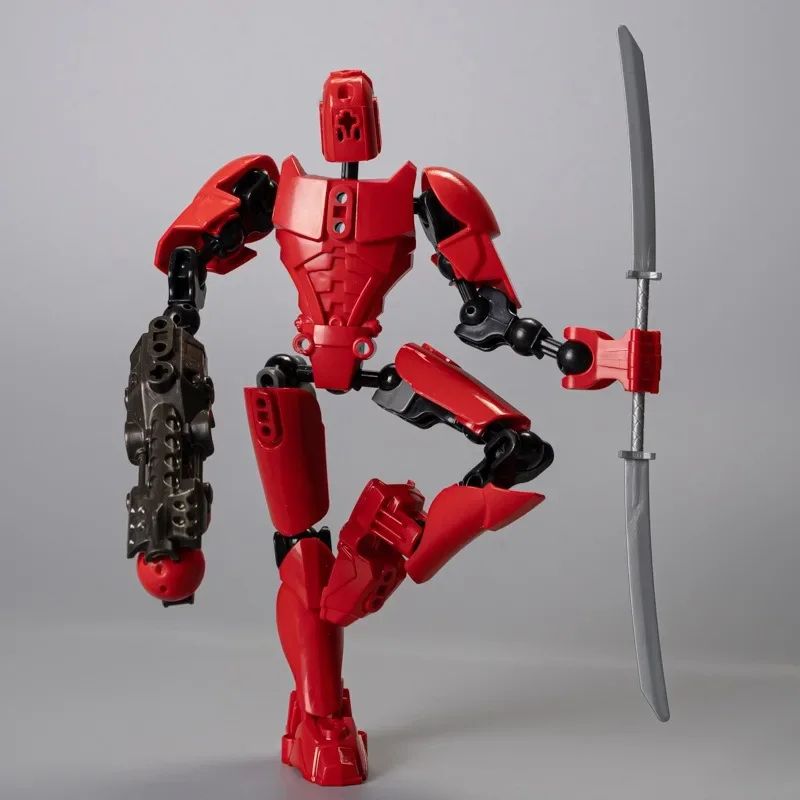 Dummy 13 Building Block Warrior – Multi-Jointed Poseable 3D Printed Mannequin Action Figure