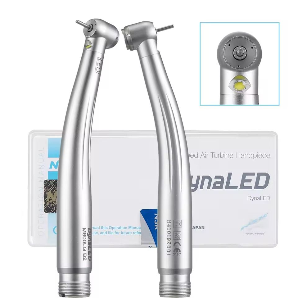 High Speed Dental Handpiece with LED Light Push Button Air Turbine