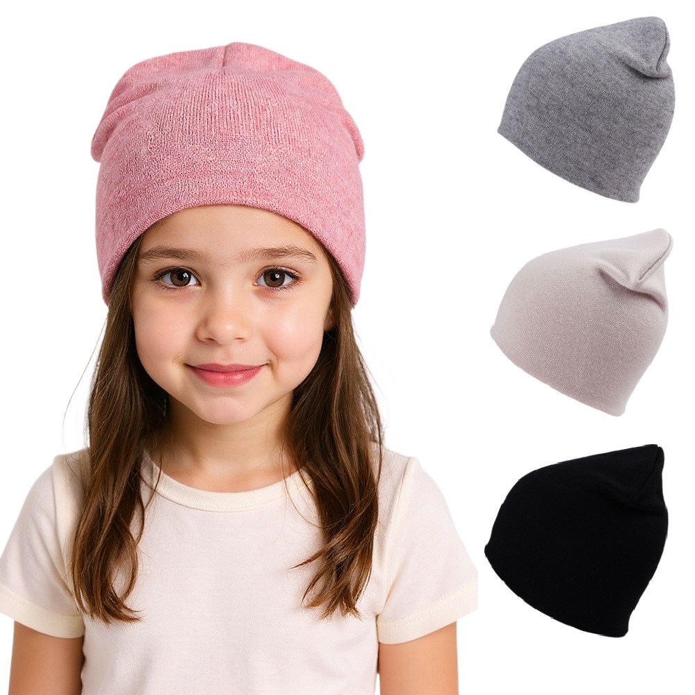 Imitation Cashmere Baby Hat for Boys Girls Knitted Winter Toddler Beanie