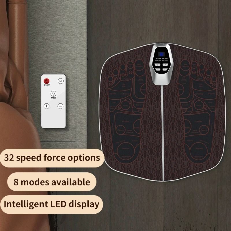 EMS Foot Massager Pad with USB Charging and Remote Control