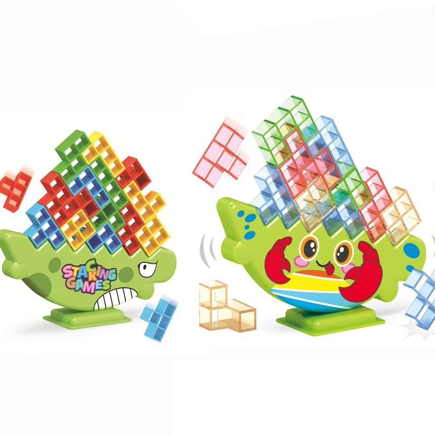 Dino Tetris Balance Stacking Game