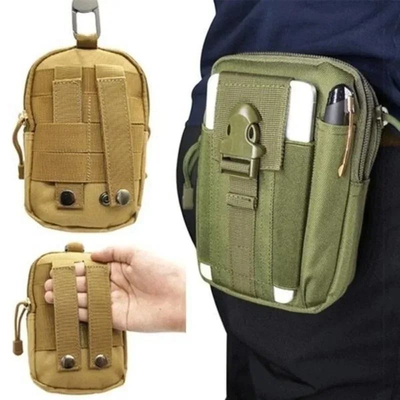 Waterproof Nylon Mobile Phone Waist Bag With Molle Attachment