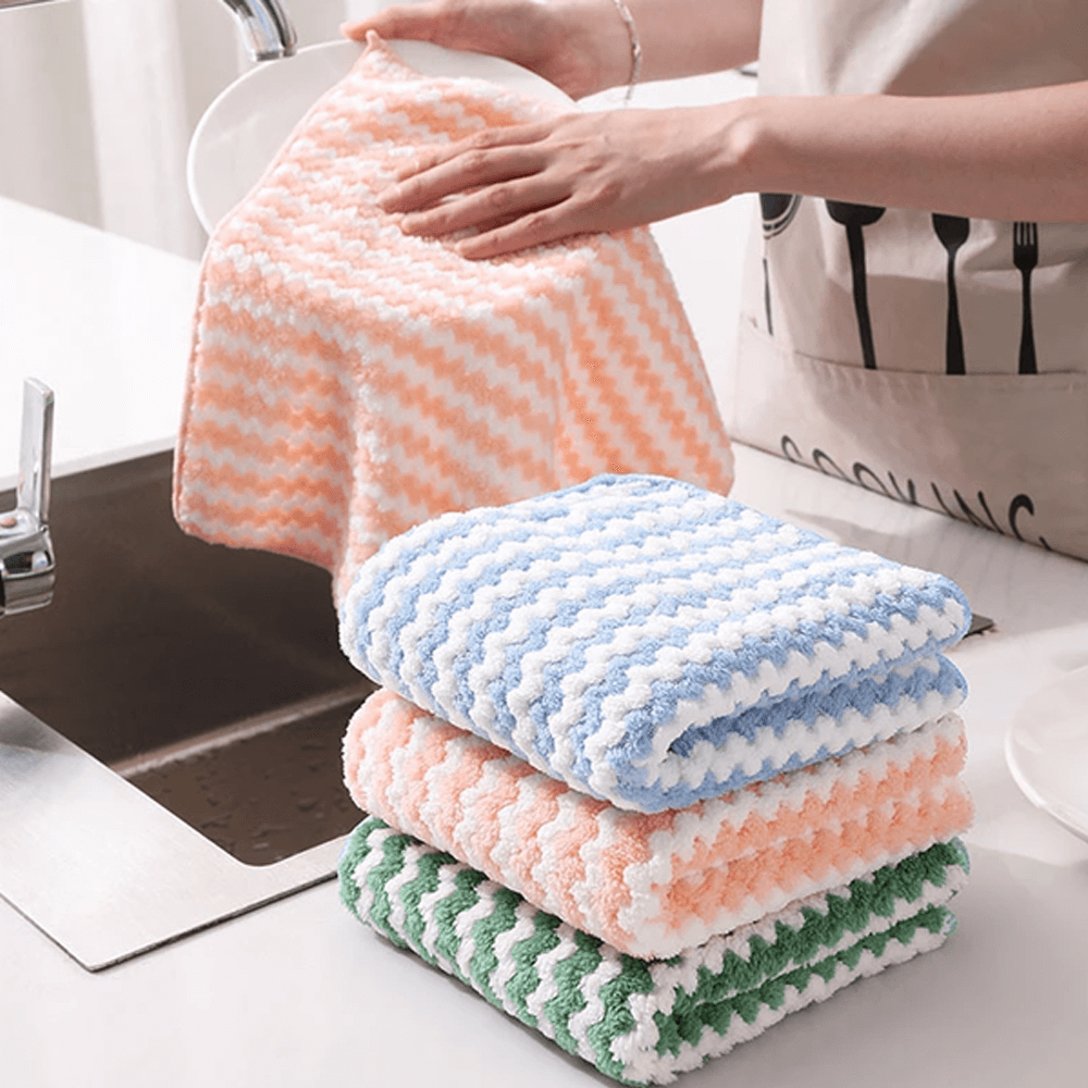 Microfiber Cleaning Rag Set Of 5