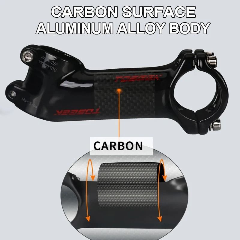 Ultralight Carbon and Aluminum MTB Handlebar Stem 31.8 mm