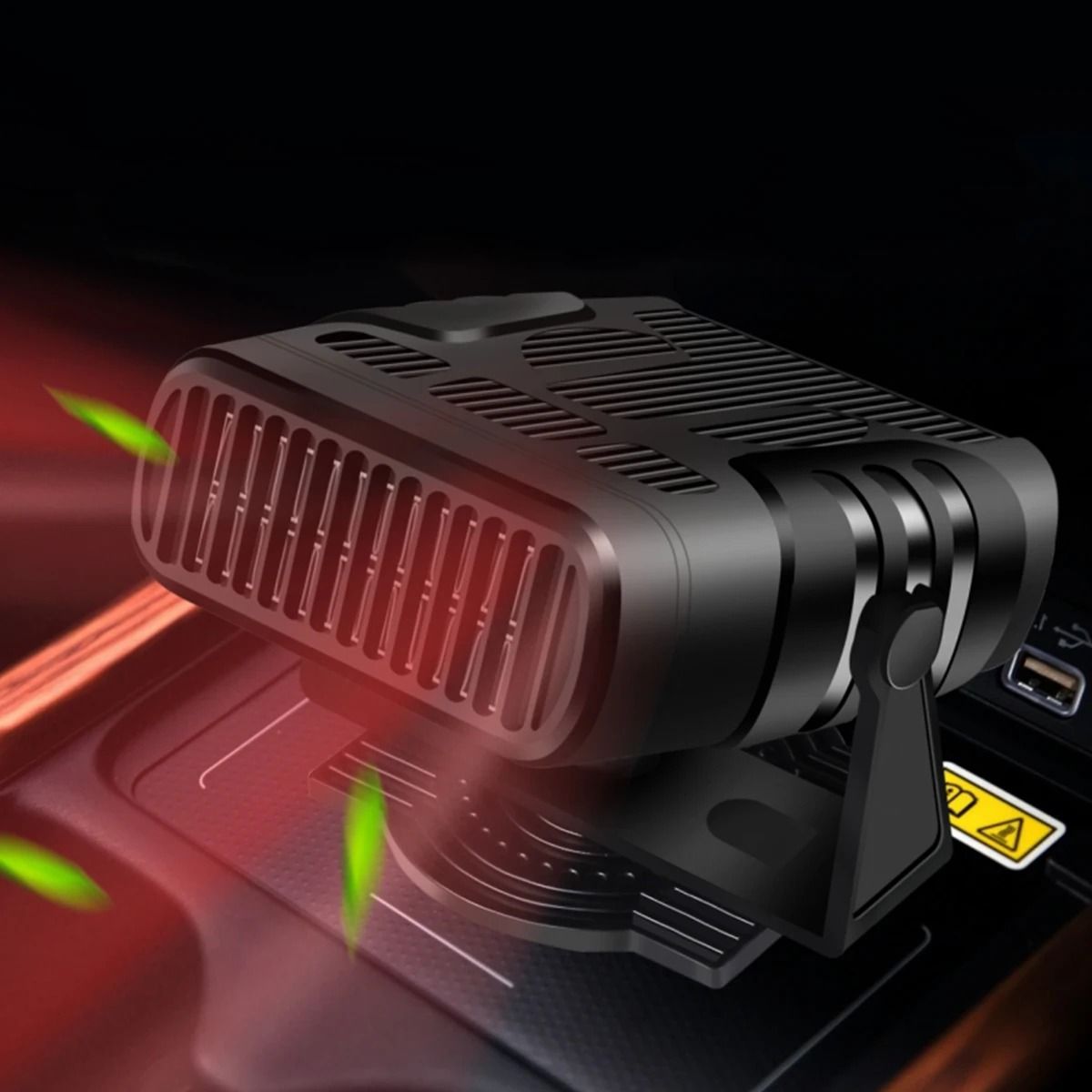 2 in 1 Portable Car Heater Fan Windshield Defroster and Cooling Car Defogger Electric Demister