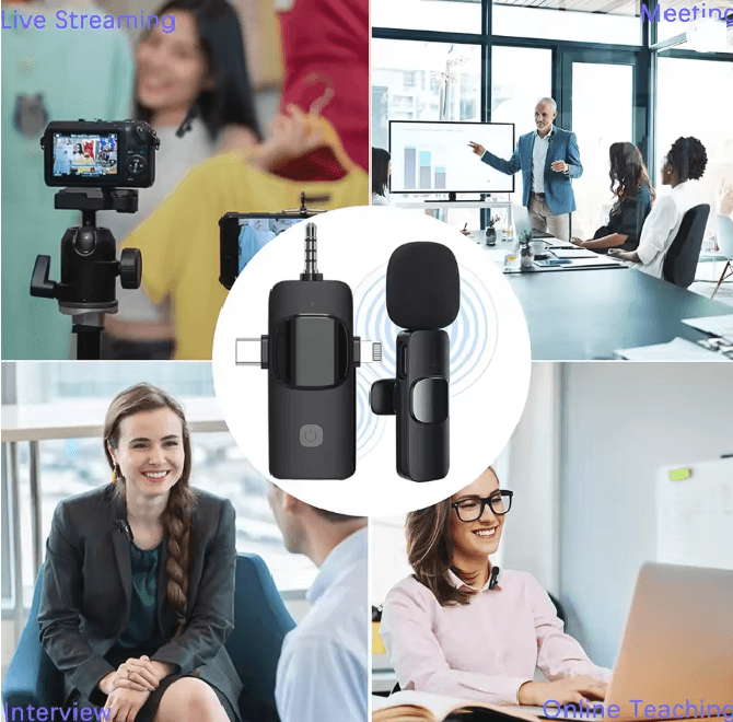 ClearWave 4 In 1 Wireless Lavalier Microphone