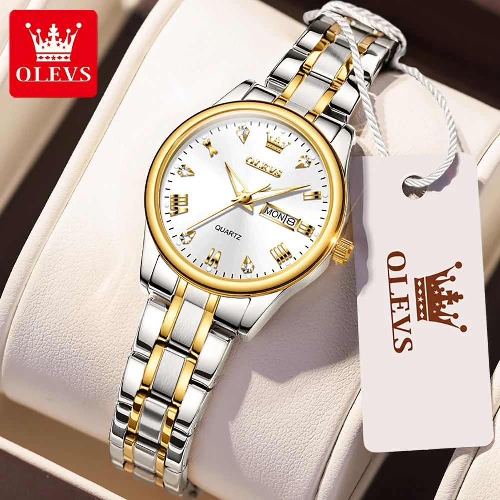 Diamond Dial Luxury Calendar Watch