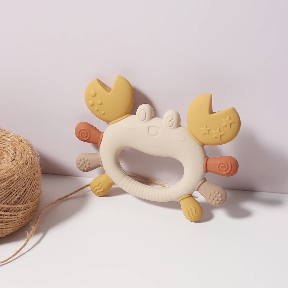 Crab-Shaped Kids Silicone Teether