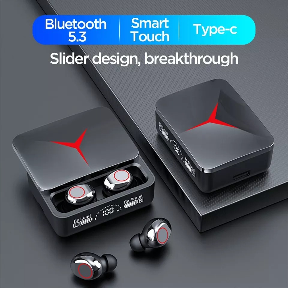 TWS Wireless Earbuds Bluetooth 5.3, Stereo Headset, Waterproof Headphones with Long Battery Life, Noise Cancelling