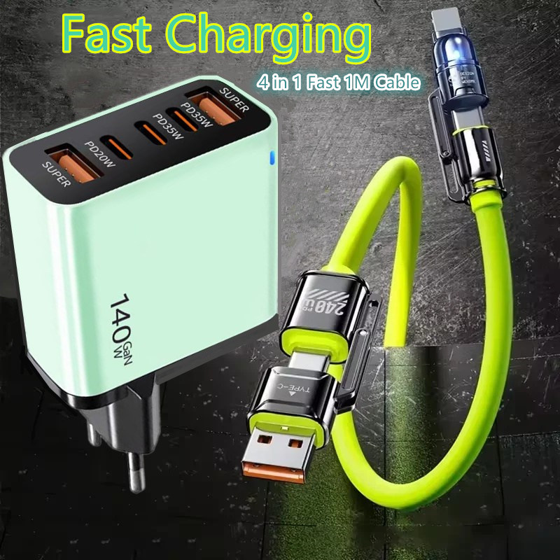 USB C PD Fast Charger Ports, Type C Cable Quick Charge Phone Adapter