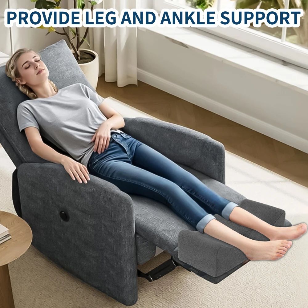 LiftRelief Support Cushion – Leg Elevation Pillow with Anti-Slip Base & Secure Straps