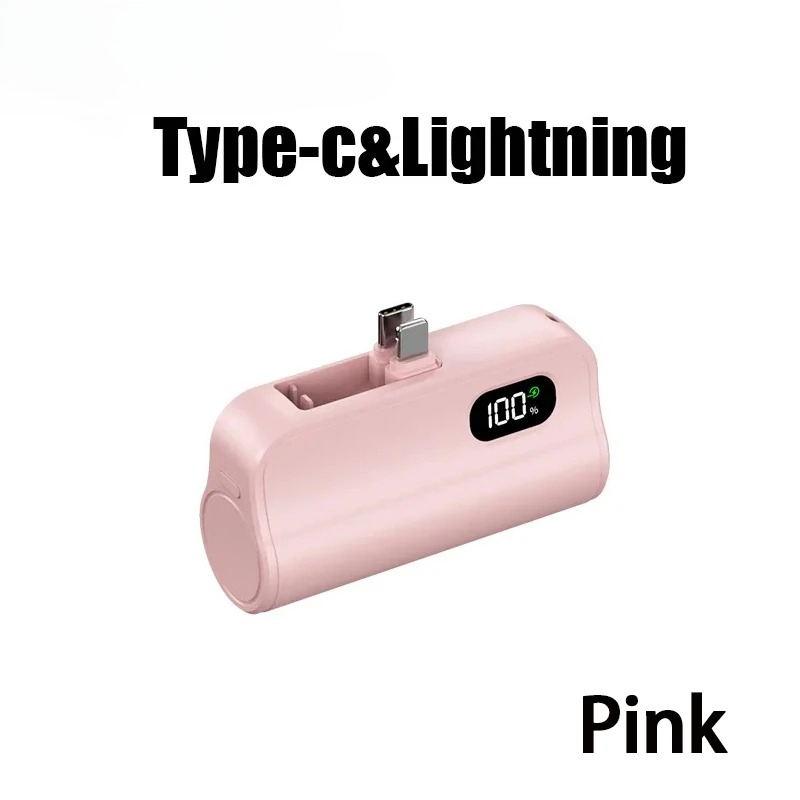Mini Capsule Ultra High Power Wireless Fast Charging Power Bank