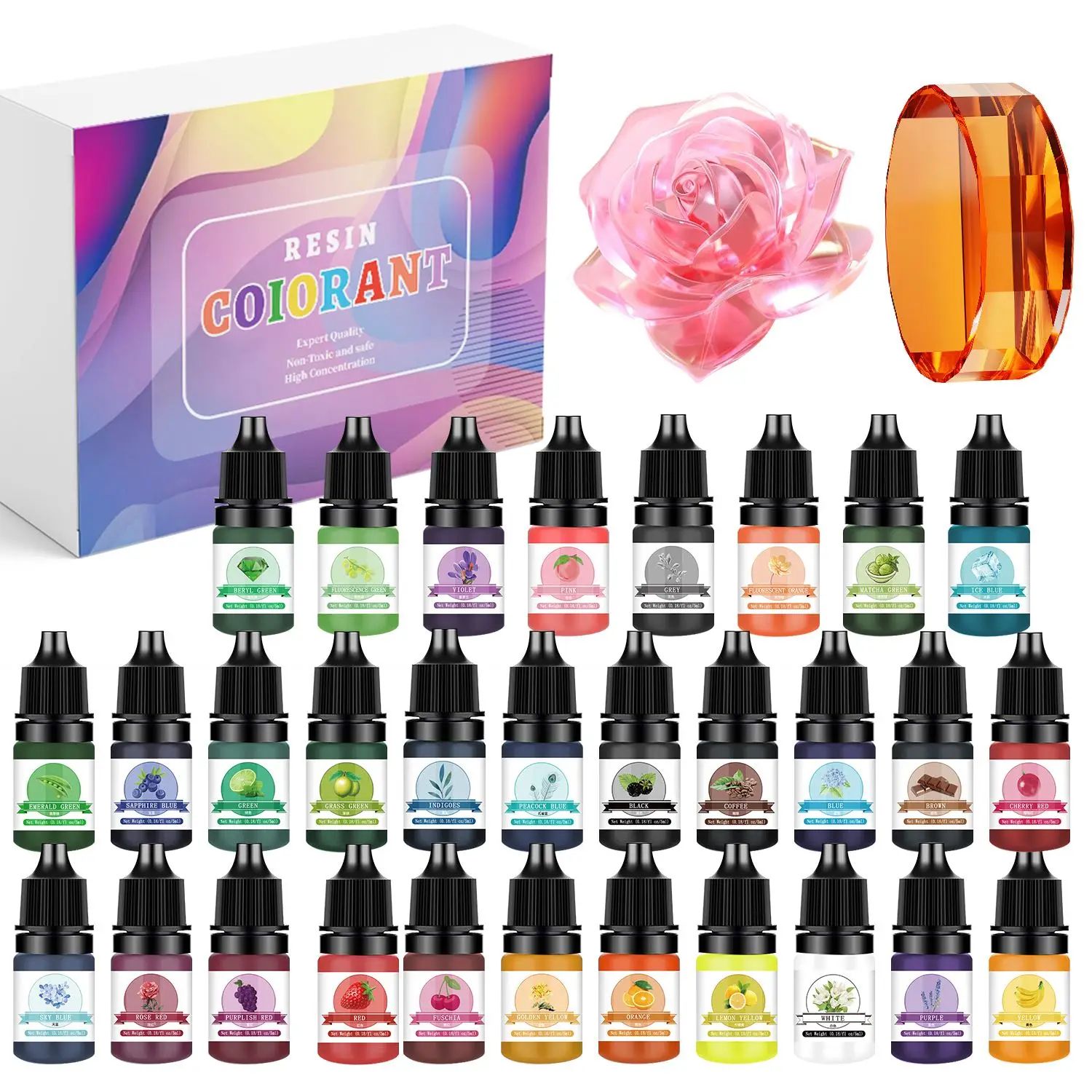 Epoxy Resin Pigment Liquid Color Dye Set