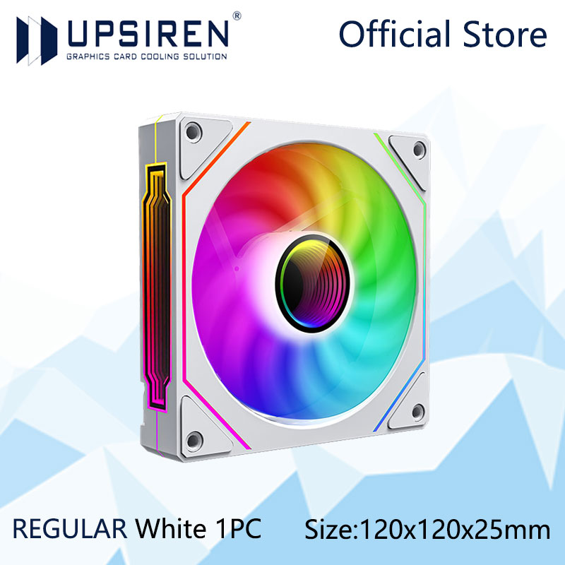 ARGB Chassis Fan 4 Pin PWM, Quiet 120mm PC Case Fan 12V, 600-1500RPM, High Air Volume