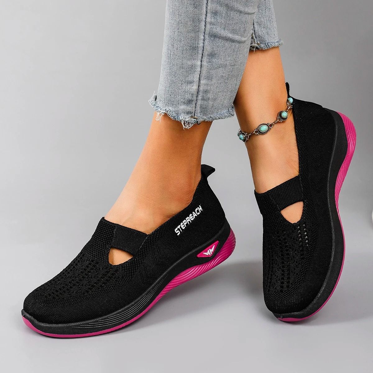 Summer Breathable Mesh Casual Flat Sneakers for Wom