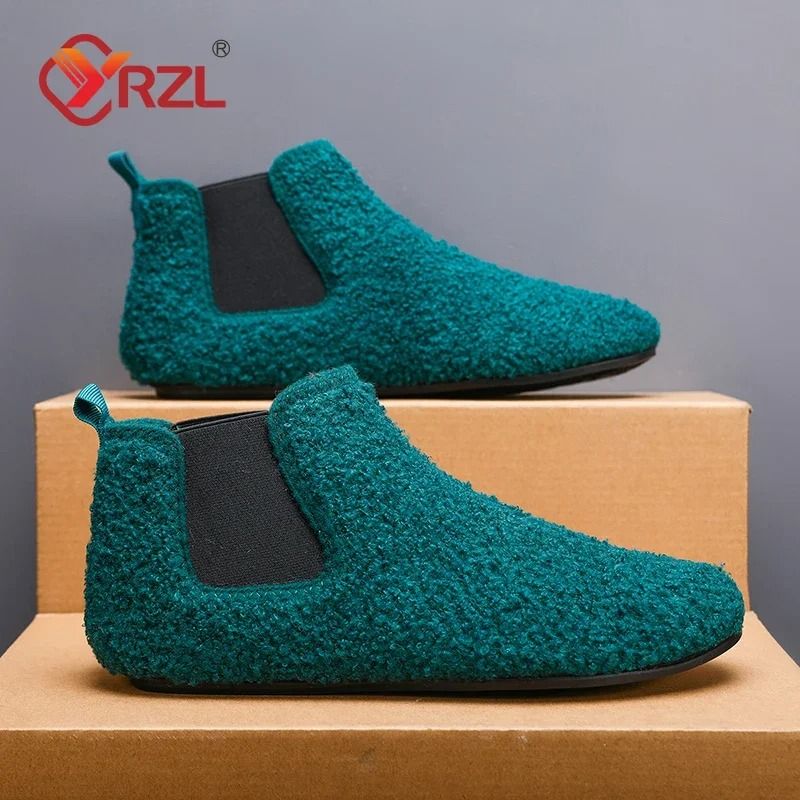 Men Winter Warm Cotton Indoor Slippers Soft Sole Anti Slip