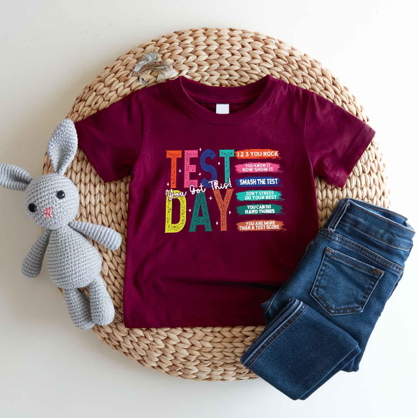 Test Day Shirt for Kids Motivational You Got This Exam Day School Testing Tee