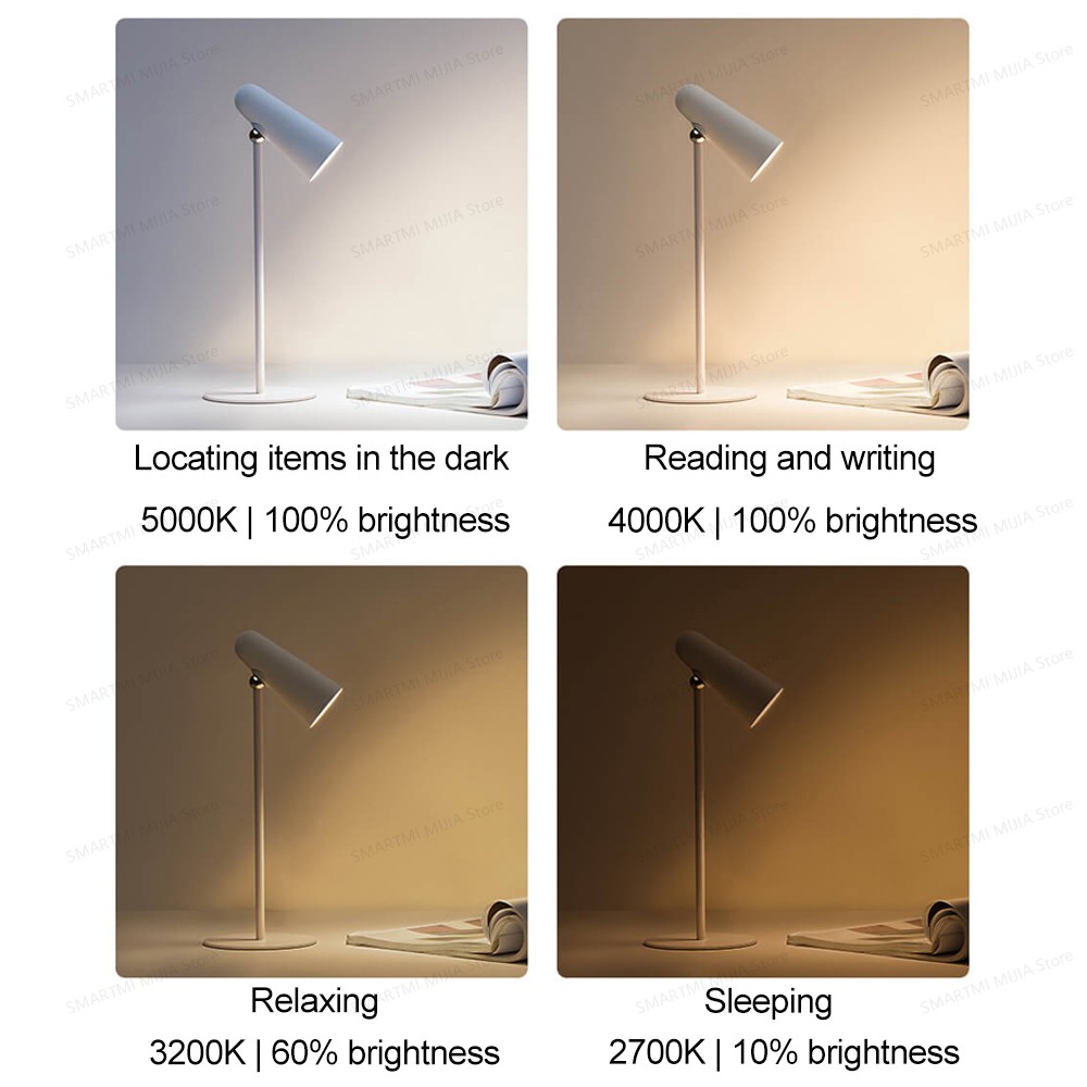 Flexible Rechargeable Lamp, 3 in 1 Desk and Clamp Lamp, USB C, 4 Lighting Modes