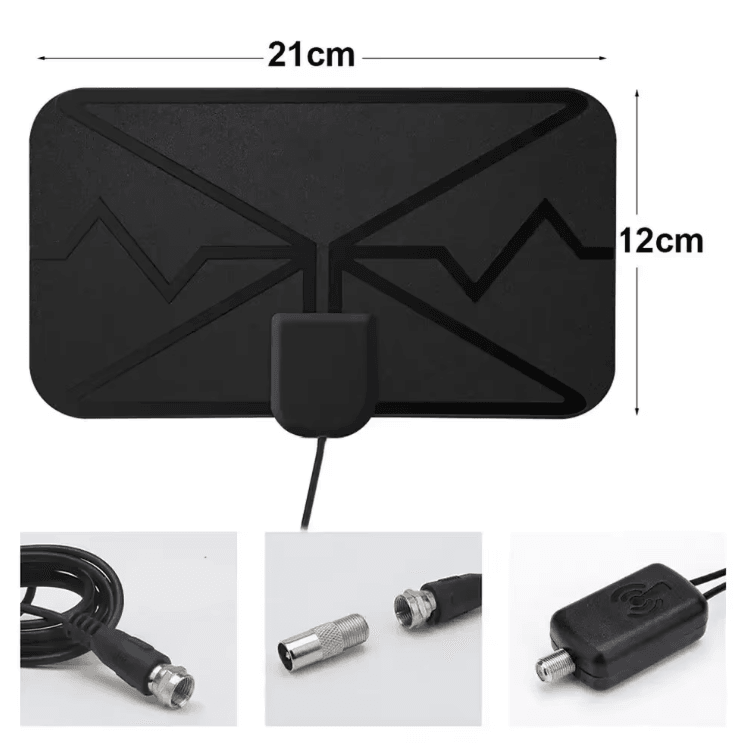 HDTV Indoor Digital TV Antenna Amplified Long Range 4K Antenna for Free Channels