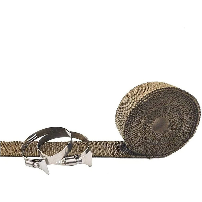 Fireproof Stove Pipe Wrap Insulation Kit with Clamps for Tent Stove Exhaust Heat Protection