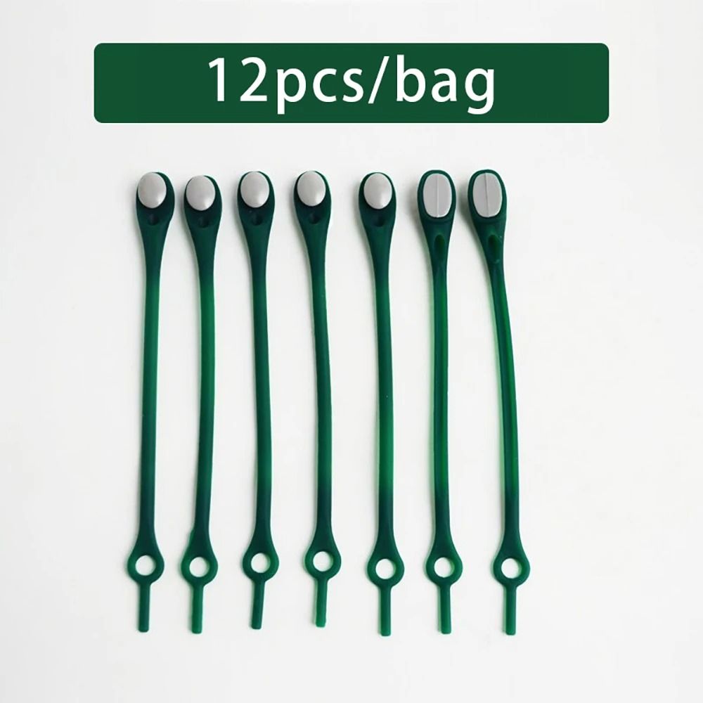 Elastic No-Tie Silicone Shoelaces 12-Piece Multi-Pack