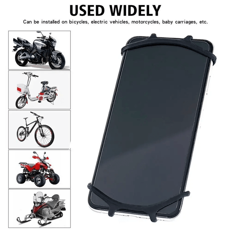 Universal Bike Phone Holder Shockproof Silicone Mount