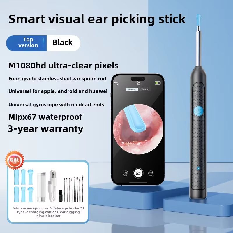 Smart Visual Ear Sticks Otoscope – Mini Camera Ear Wax Removal & Health Care Tool
