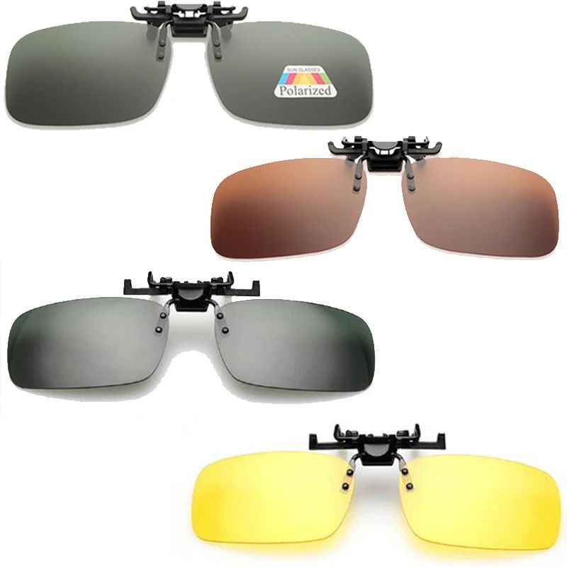 Polarized Clip On Sunglasses UV400 Night Vision Glasses for Driving and Outdoor Use