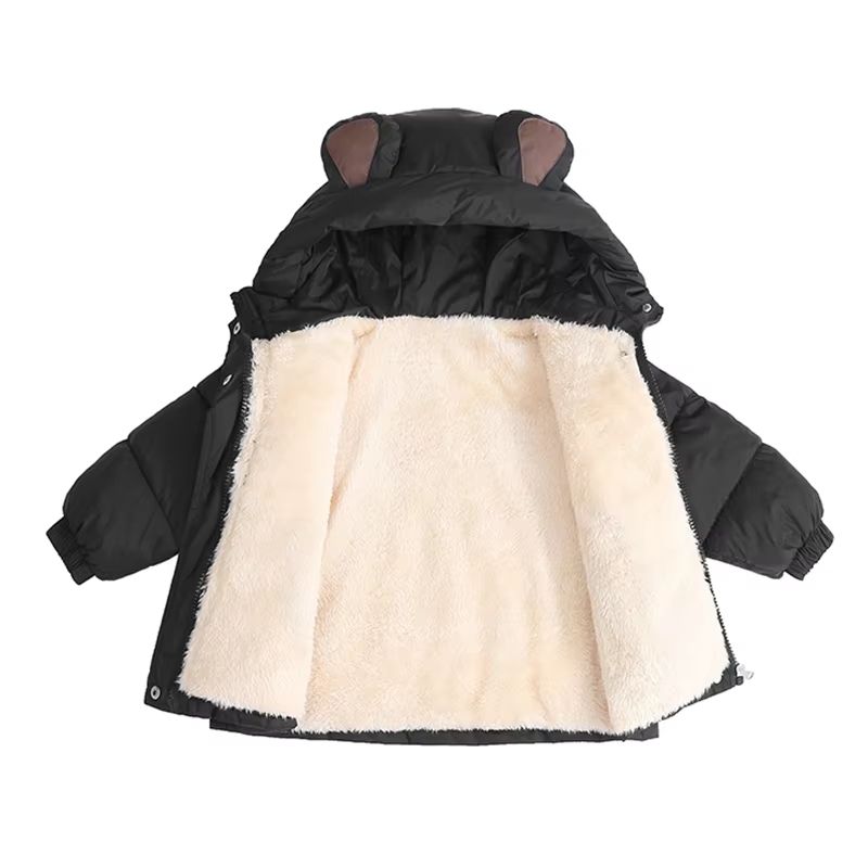 CozyShield Kids Winter Jacket Plush Lined Kids Padded Coat for Boys and Girls