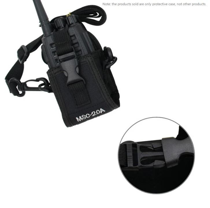 MSC Walkie Talkie Case Nylon Radio Pouch for UV 5R BF Handheld Radios